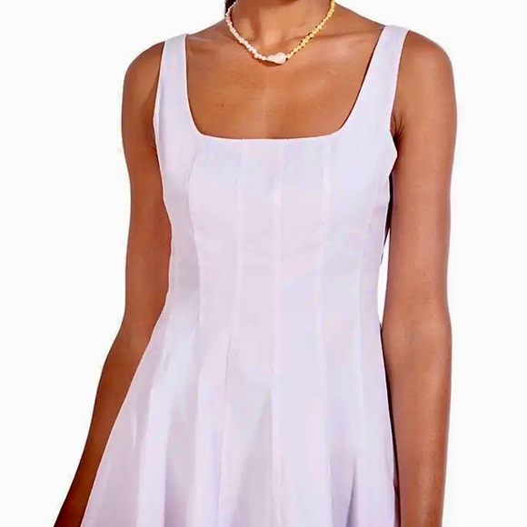 πΊπHPππΊ NWT Staud Wells Mini Dress White - Picture 6 of 16